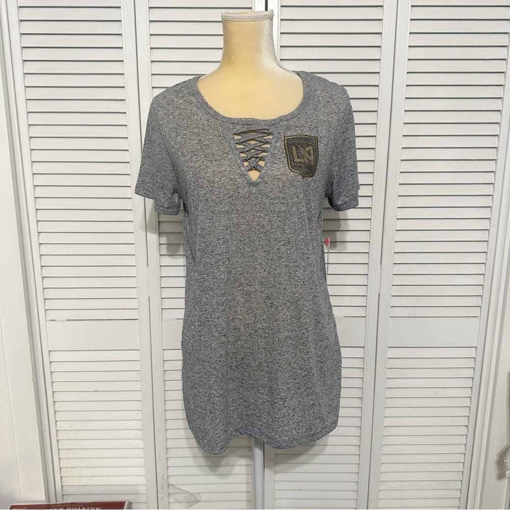 Los Angeles Galaxy pretty top lace blouse NWT